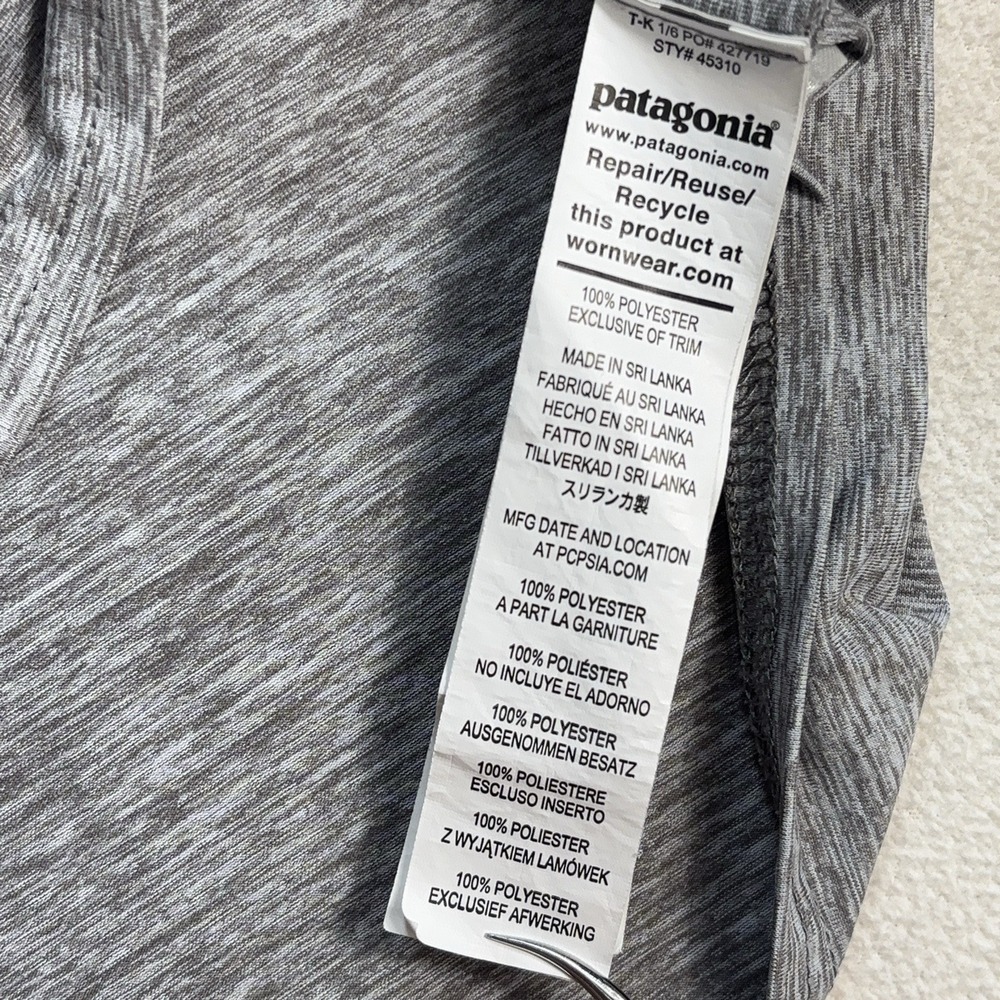 Patagonia Capilene Cool Daily Hoody Men's L Heathered Gray Stretch Lightweight - Picture 11 of 14